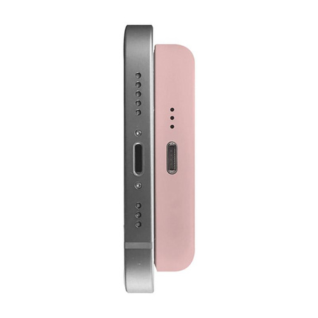 PURO Slim PowerMag Power Bank - 4000 mAh MagSafe indukciós energiabank (poros rózsaszín)