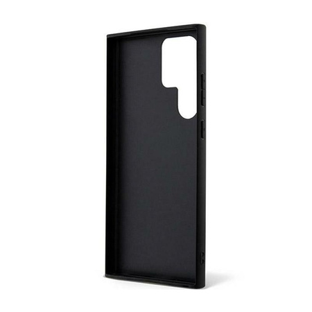Guess Glitter Flakes Metal Logo Case - Samsung Galaxy S24 Ultra Case (black)
