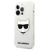 Karl Lagerfeld Choupette Head - pouzdro pro iPhone 13 Pro (průhledné)