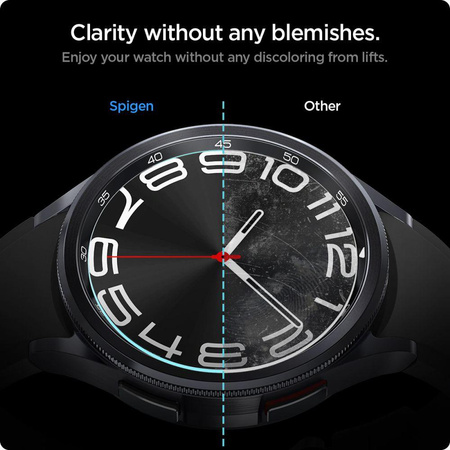 Spigen GLAS.TR EZ FIT - Tempered glass for Samsung Galaxy Watch 6 Classic 43 mm (2 pcs)