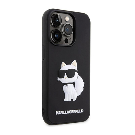 Karl Lagerfeld 3D Rubber NFT Choupette - Coque iPhone 14 Pro (Noir)