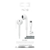 PURO ICON sztereó fülhallgató - USB-C lapos kábeles fejhallgató mikrofonnal és távirányítóval (fehér)