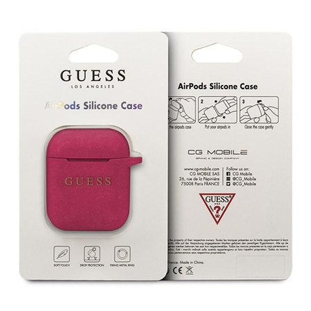 Guess Silikonhülle - AirPods Hülle (Fuchsia)