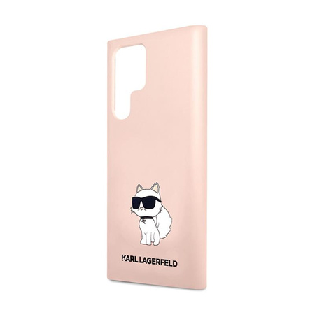 Karl Lagerfeld Silicone Choupette - Case for Samsung Galaxy S24 Ultra (Pink)