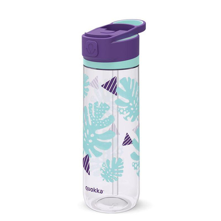 Quokka Quick Sip - Water bottle bidon with quick opening system 830 ml (Tropicool)