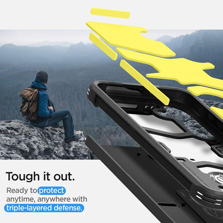 Spigen Tough Armor - Schutzhülle für Samsung Galaxy S24+ (Schwarz)