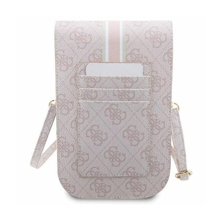 Guess 4G Stripes - Crossbody phone bag (pink)