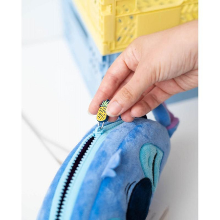 Disney Stitch – Pluszowy piórnik szkolny (20 × 9 × 5 cm, miękki, licencjonowany)