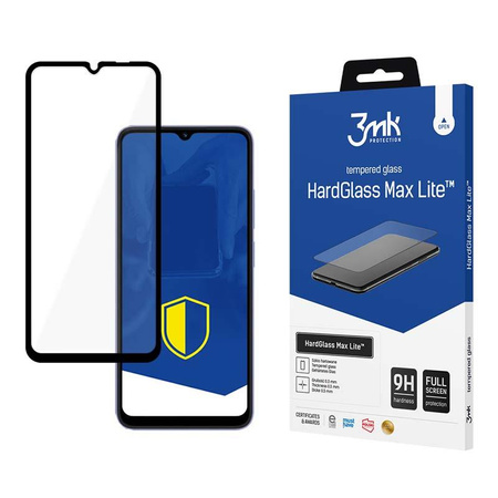 3mk HardGlass Max Lite - Gehärtetes Glas für Xiaomi Redmi 12C (Schwarz)