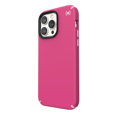 Speck Presidio2 Pro - Antibacterial iPhone 14 Pro Max Case (Digitalpink / Blossompink / White)