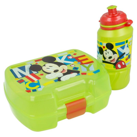Mickey Mouse - Reggeli / uzsonnás doboz készlet + 420 ml-es bidon