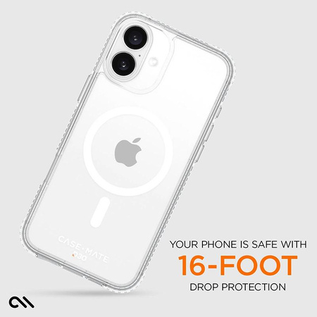 Case-Mate Tough D3O MagSafe - Hülle für iPhone 16 Plus (Clear)