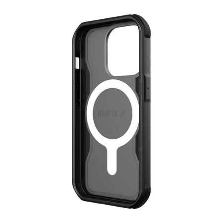 X-Doria Raptic Fort Built MagSafe - Armored iPhone 14 Pro Case (Drop-Tested 6m) (Black)