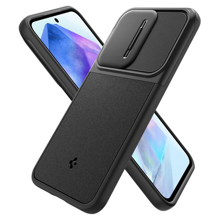 Spigen Optik Armor - Gehäuse für Samsung Galaxy A55 5G (Schwarz)