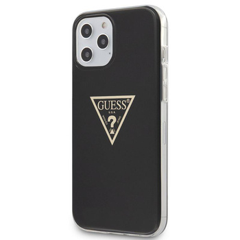 Guess Metallic Triange - Etui iPhone 12 Pro Max (czarny)