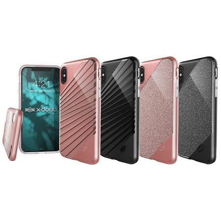 X-Doria Revel Lux - Coque iPhone X (Black Rays)