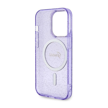 Guess Glitter Gold MagSafe - iPhone 14 Pro Case (Purple)