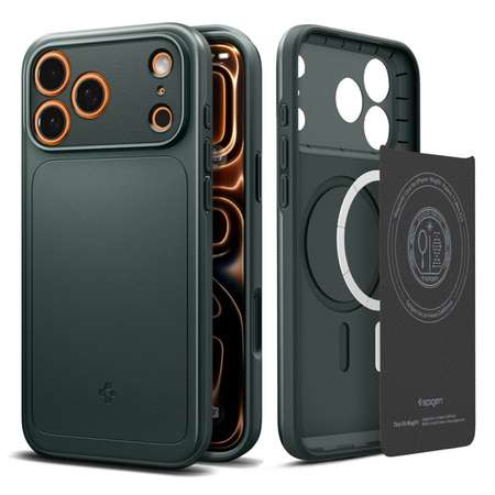 ETUI DO IPHONE 17 PRO MAX do MAGSAFE SPIGEN FIT ORYGINALNE ZIELONE CASE