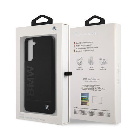 Bmw Leather Hot Stamp - Étui Samsung Galaxy S21 FE (noir)
