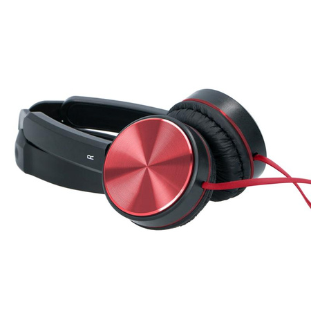 Grundig - Casque intra-auriculaire pliable (rouge)