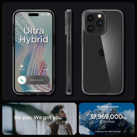 Spigen Ultra Hybrid - Gehäuse für iPhone 15 Pro (Space Crystal)