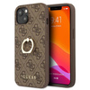 Pouzdro Guess 4G Ring Case - pouzdro pro iPhone 13 (hnědé)