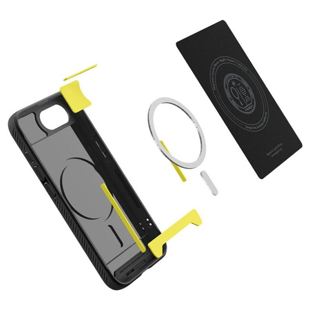 Spigen Rugged Armor MagSafe - pouzdro pro iPhone 16e (matně černé)