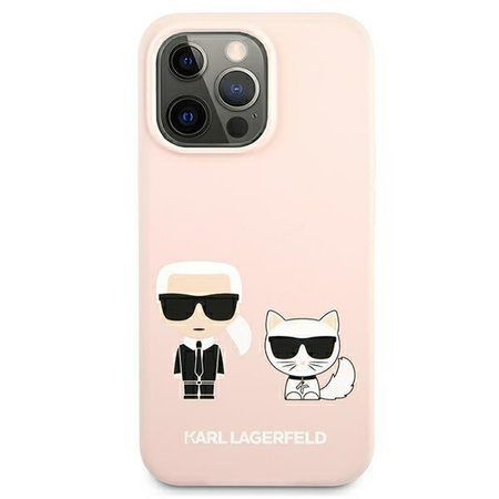Karl Lagerfeld Slilicone Karl & Choupette Magsafe - pouzdro na iPhone 13 (růžové)
