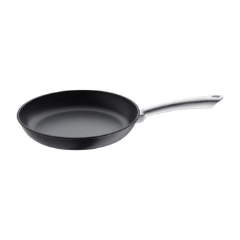 PATELNIA ŻELIWNA 28 CM INDUKCJA DO PIEKARNIKA, Emaliowana, Kuchenprofi, Czarna