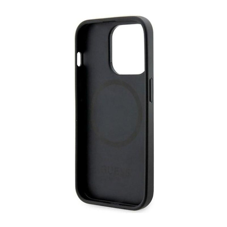 Guess GCube Stripes MagSafe - iPhone 14 Pro Case (Black)