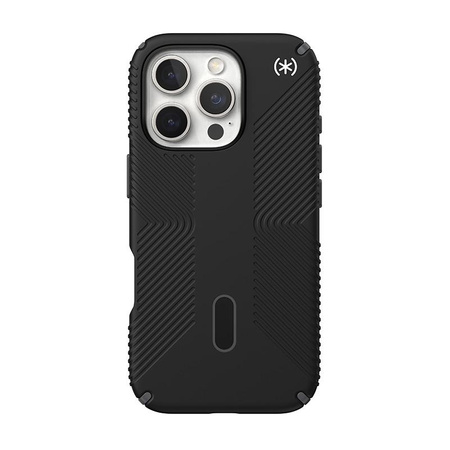 Speck Presidio2 Grip ClickLock & MagSafe - Coque iPhone 16 Pro (Noir / Gris ardoise / Blanc)