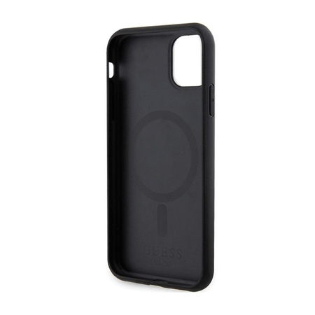 Guess Saffiano MagSafe - iPhone 11 Tasche (schwarz)