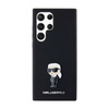Karl Lagerfeld Silicone Ikonik Metal Pin - Etui Samsung Galaxy S24 Ultra (noir)