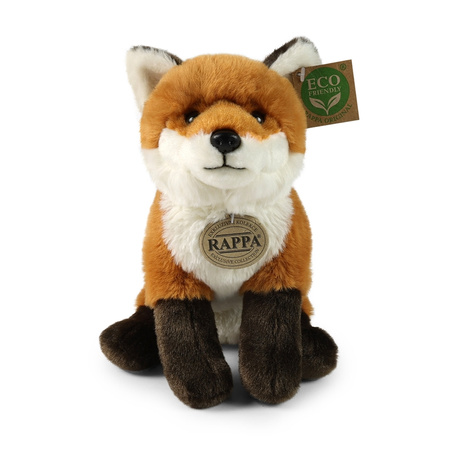 Rappa - Plush realistic mascot Fox sitting 23 cm Eco-Friendly Soft Collection