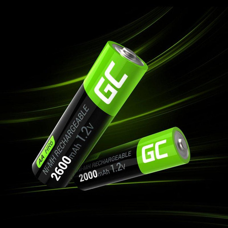 Zelený článek - 2x dobíjecí baterie AA HR6 2600mAh
