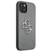 Guess Saffiano 4G Big Silver Logo - Etui iPhone 13 mini (szary)