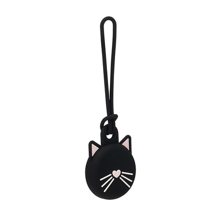 Kate Spade New York Holder - Étui pendentif de protection pour Apple AirTag (Chat noir)