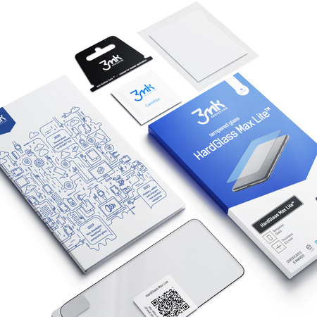 3mk HardGlass Max Lite - Edzett üveg iPhone 15 Pro Max készülékhez (fekete)