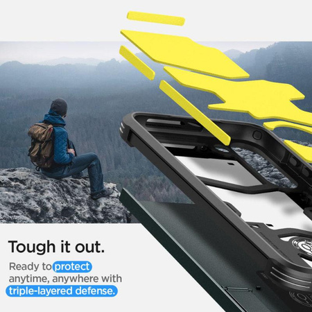 Spigen Tough Armor - tok Samsung Galaxy S23 (mélységzöld)