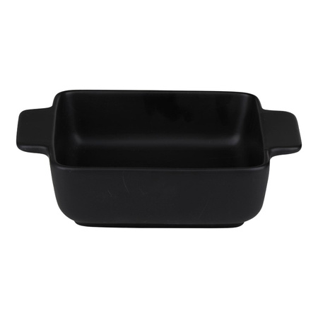 Alpina - Ceramic square ovenproof dish 21x15.8x5.8 cm (black)