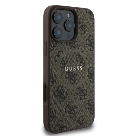 Guess 4G Ring Classic Logo MagSafe - iPhone 16 Pro Max Case (brown)