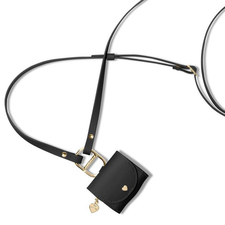 Spigen Cyrill Mini Bag - Hülle mit Band für Apple AirPods 4 (Schwarz)