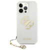 Guess 4G Big Logo Charm Gold- iPhone 13 Pro Max Case (gold charms)