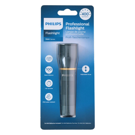 Philips - Torcia LED in alluminio 400 lumen impermeabile IPX4