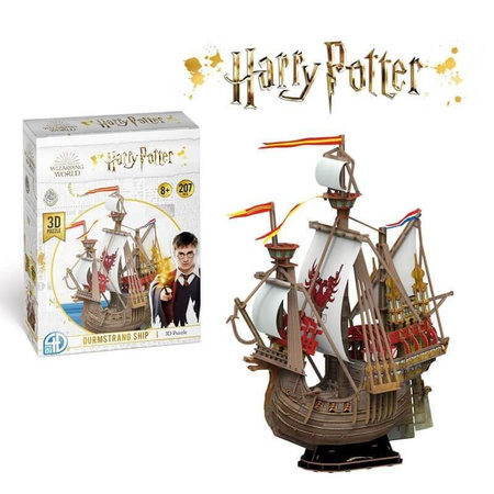 Harry Potter - 3D Puzzle 207 pieces in a decorative box (Ship Durmstrang)