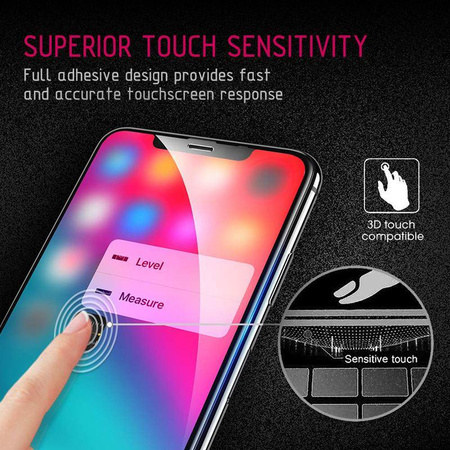 Crong Edge Glass 4D Full Glue - Teljes képernyő edzett üveg Huawei P20-hoz