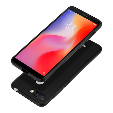 Crong Smooth Skin - Etui Xiaomi Redmi 6 (czarny)