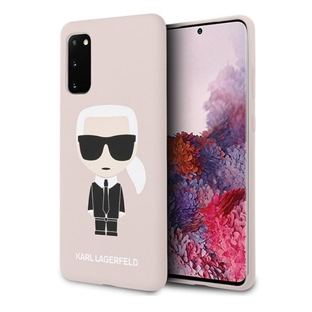 Karl Lagerfeld Fullbody Silikon Iconic - Samsung Galaxy S20 Fall (Hellrosa)