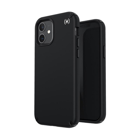 Speck Presidio2 Pro - pouzdro pro iPhone 12 / iPhone 12 Pro s povrchovou úpravou MICROBAN (černé)