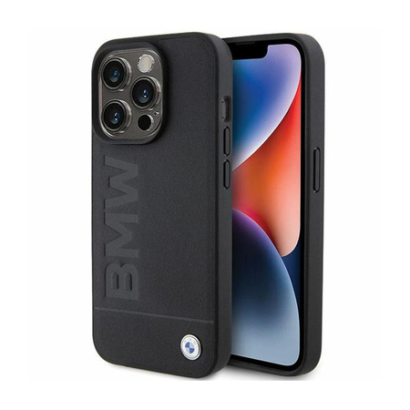 BMW Leather Hot Stamp - iPhone 15 Pro Case (noir)